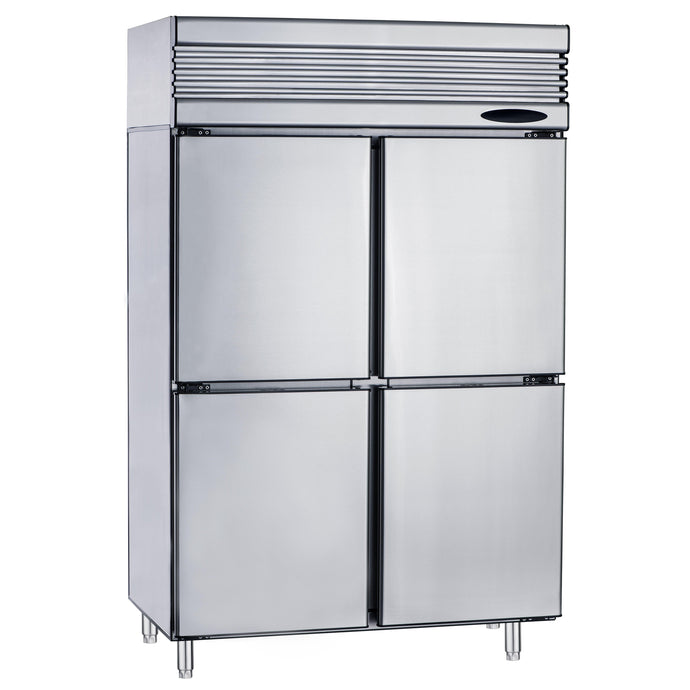 4 Half Door Stainless Door Combi Chiller & Freezer