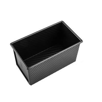 Bread Pan w/o Lid & with Ripple Surface 450g ( 186*101mm / 196*106*110mm ) Double Side Non-Stick