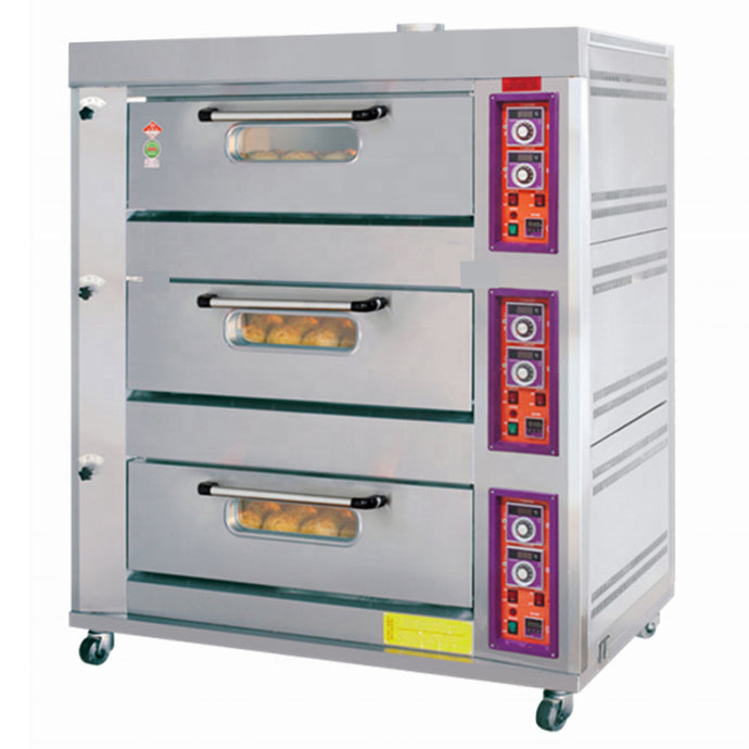 Gas Oven 3 Deck 6 Tray