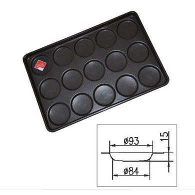 Hamburger Roll Tray 15 Indents 3.5