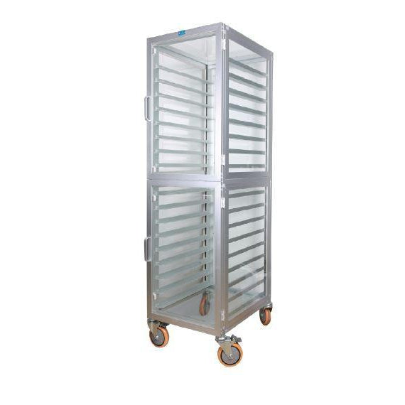 Knockdown Trolley w/ Door and PC Panel 18 Shelves fit for 18pcs 600*400mm Tray ( 625*470*1698mm )