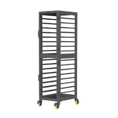 Knockdown Trolley with Door 18 Shelves fit for 18pcs 600*400mm Tray ( 630*470*1863mm ) Black