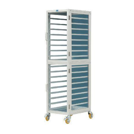 Knockdown Trolley with Door 18 Shelves fit for 18pcs 600*400mm Tray ( 630*470*1863mm )