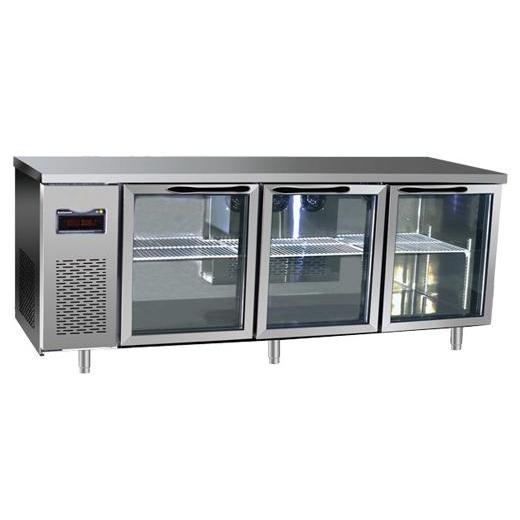 Undercounter Glass Freezer (3 Door)